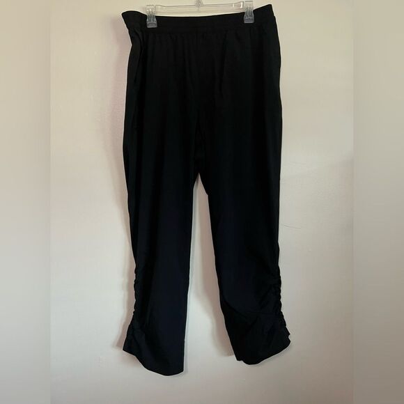 Columbia XL‎ Black Convertible Ruched Ankle Hiking Pants - Picture 1 of 7